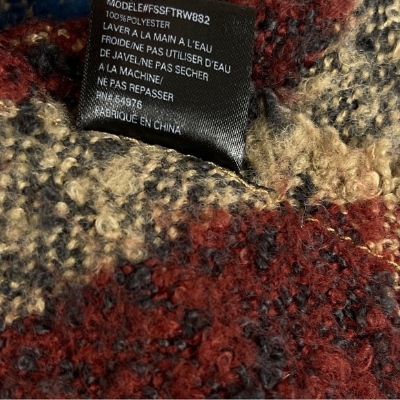 David & Young Plaid Earth Tone Boho Warm Fall Scarf Winter - Picture 5 of 6